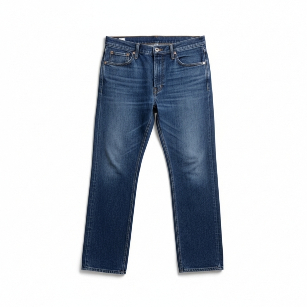 Wrangler Men’s Slim Straight Denim Blue Jeans 38x32